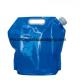 10 liter PE collapsible water container, stand up collapsible water bag plastic