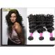 Natural Black Virgin Brazilian Human Hair Extensions Big Curl Type