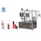 Semi - Automatic Lip Gloss Filling Machine Rotary Type With 24~30pcs/Min Capacity