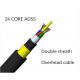 All Dielectric Adss Wire , 24core Aerial Self Supporting Aerial Cable