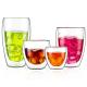 450ml 650ml Personalized Glass Cup  Clear Double Wall Glass Mug