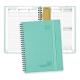 Week-To-Week Student Planner 22-23 Green 8.75'' x 6.5'' With Vertical Layout FSC 100 GSM Ivory Paper