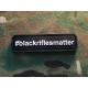 BlackRiflesMatter Black PVC Military Patch 3D Transfer Print For Cloths