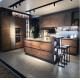 Walnut kitchen cabinet,handleless kitchen cabinet,kitchen cabinets direct from china,countertops kitchen