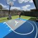 All weather Pp Modular Outdoor Basketball Court Floor Easy Installed Adjustable Interlocking