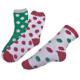 Polka dot pattern ,Aloe Infused SPA Socks polyester plush therapy spa sock