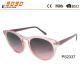 New arrival and hot sale of special plastic sunglasses  ,suitable for women and men