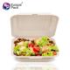 Europe-Pack new arrival 1500ml biodegradable clamshell plastic 3 compartments food container