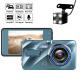 24 Hour Front Rear WDR Blackbox DVR Dash Cam Automatically