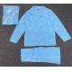 Kids 2 Pcs Blue Print V Collar Top And Pants For Autumn