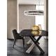 Luxury Dining Table Rectangular Marble Table Stone Table Top With X Legs