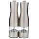 Electric salt or pepper grinding mill with light