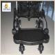 Black Plastic Baby Buggy Board , Universal Buggy Board With Suspension