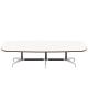 Segmented Cast Aluminum Table Base Durable With Glass / Wood Tabletops