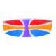 Rainbow Color Small Parafoil Kite , Polyester Material Parachute Kite