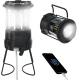 Camping Solar Handle Fan Lamp, Camping Lantern for Power Outages: 3000mAh Solar Rechargeable Lantern