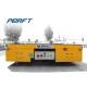 50m/Min Heavy Load Flatbed Battery Transfer Cart On Curved Rail Route