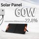 30W*2PCS Home Made in Solar Panel with 56*63*4.5cm Folding Size