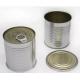 100ML Food Custom Tin Cans With Easy Open / Peel Lid Pressitin Can