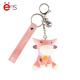 Decorative Cute Animal Keychains non phthalate pvc Material ISO BSCI approved