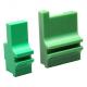 Green Color Machined Uhmw Wear Strips , Automotive Plastic Components