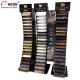 Black Wood Metal Cambira Stone Showroom Display Stand Freestanding For Tiles