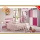 Colourful Royal used kids bedroom sets Hot beautiful 100% handmade wooden wardrobe for children bedroom
