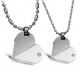 New Fashion Tagor Jewelry 316L Stainless Steel couple Pendant Necklace TYGN327