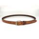 Adjustable 105cm Womens Embossed Leather Belt With Pin Buckle