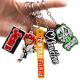 Soft Rubber PVC Keychain 2d/3d Silicone Keyring Customized