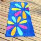 Cotton Colorful Raindrop Beach Towel beach towel custom print