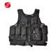                                  Black Police Security Tactical Vest Multifunctional Airsoft Vest             