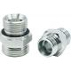 Galvanized Sheet Hydraulic Fitting Straight Double Male Thread Forged Hose Connectors