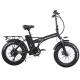 48V 500W Fat Bike Electric 20 Inch Foldable Snow Bike With 48V 15Ah Lithium Battery
