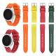 Popular Multi Colors Sport Silicone Rubber Watchband 20mm With Polished Buckle