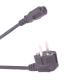 Black LED Grow Light Accessories Europe CEE7/7 Plug To IEC C13 6 Foot Power Cord