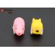 Pink / Yellow ABS +TPU Led Dog Cat Pet Running Pet Toys With LR41 Battery