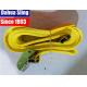 Yellow 2X20' E Track Ratchet Tie Down Straps With Cam Buckle W- 4' Short End Assembled