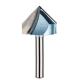CNC 90 Degree V Groove Carbide Tipped Router Bits For Milling Cutter Wood