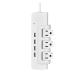 outlet UL and CUL Tested Power Strip 1.5ft 3*14SJT Cord with Switch, 4USB Adaptor Surge Protector