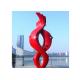 City Decoration Colorful Outdoor Painted Sculpture Stainless Steel Large Size