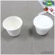 15oz(425ml) Biodegradable Bleached Sugarcane Bagasse  Cup With Lid -Easy Green Disposable Use Compostable Drinking Cup