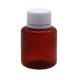 70ML PET Amber Maple Cough Syrup Oral Liquid Bottle with Safety Cap and Heat Seal