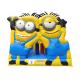 Children's inflatable Minions bounce house yellow jumping castle with slide home use