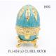 Russian Faberge Easter Egg Vintage Style Easter Egg Box Egg with Rich Enamel Sparkling Rhinestone Jewelry Trinket Box