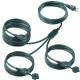 NEMA 5-15P to 3-Way US Outlet Splitter Power Extension Cord - 125V AC Heavy-Duty Cable for Home, Office, Workshop