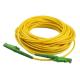 PVC Fiber Optic Patch Cord E2000 APC Metal Cap 9/125 1310/1550 Wavelength G652D