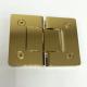 Gold plated brass glass to glass 180 degree hinge