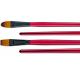Filbert / Flat High End Artist Painting Brushes With Black Copper - Plated Ferrule
