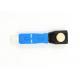 SC / UPC Bare Fiber Optic Adapter Single Mode Type Zirconia Sleeve Material
